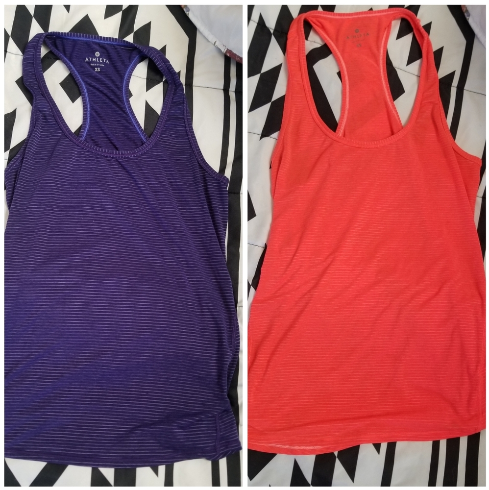 Athleta athletic neon racerback tank top